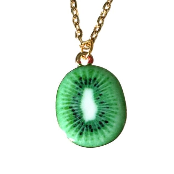 Necklace - Kiwi - Enamel Green