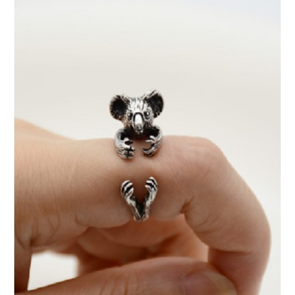 Ring Koala Djur  Djurälskare Australien Animal Ring Silver