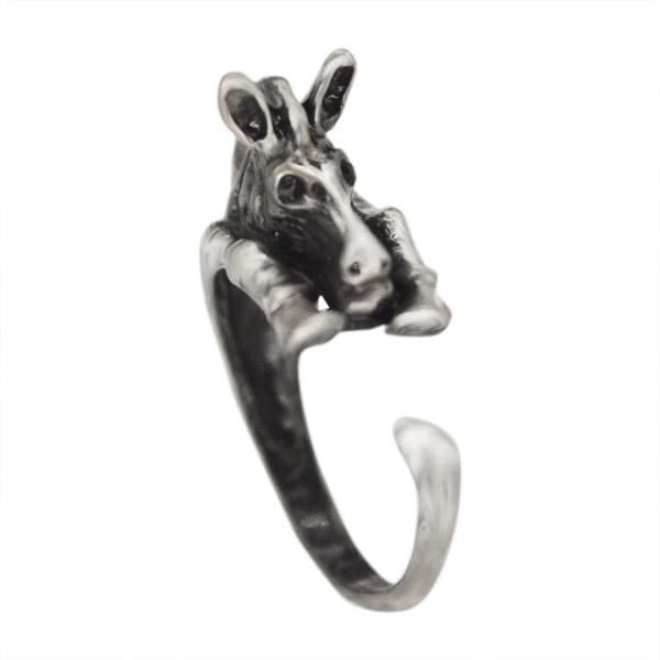 Ring Zebra Djurälskare Silverfärgad Silver