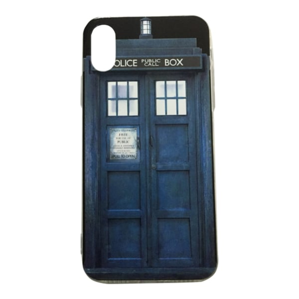 iPhone XR Tardis Doctor Who Police Box Blå