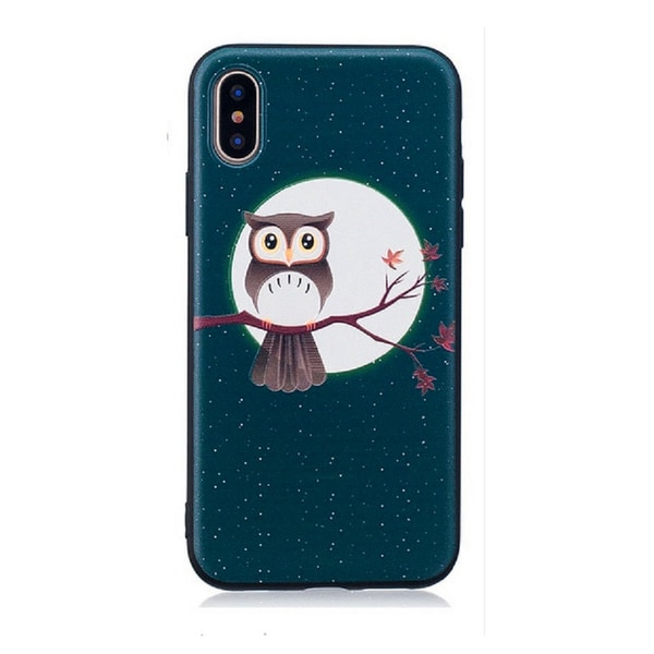 iPhone X / XS Uggla och måne Owl Moon