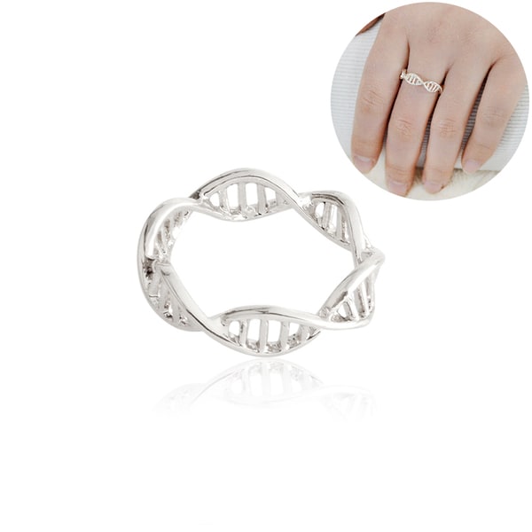 Ring - DNA - Spiral - Sølv Silver