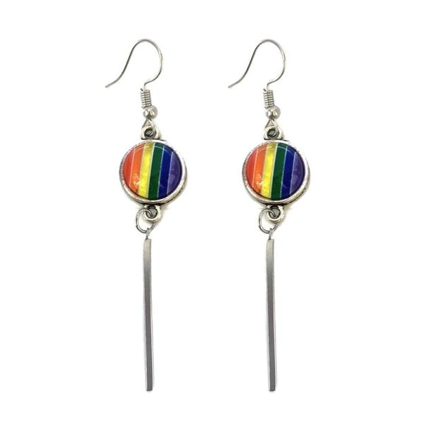 Øredobber - Pride - Rainbow - Stick Multicolor d38e | Multicolor | Fyndiq