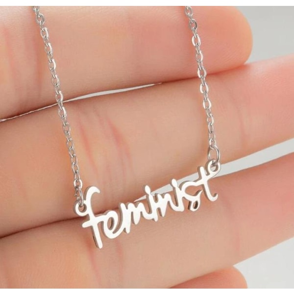 Halskjede - Feministisk Silver
