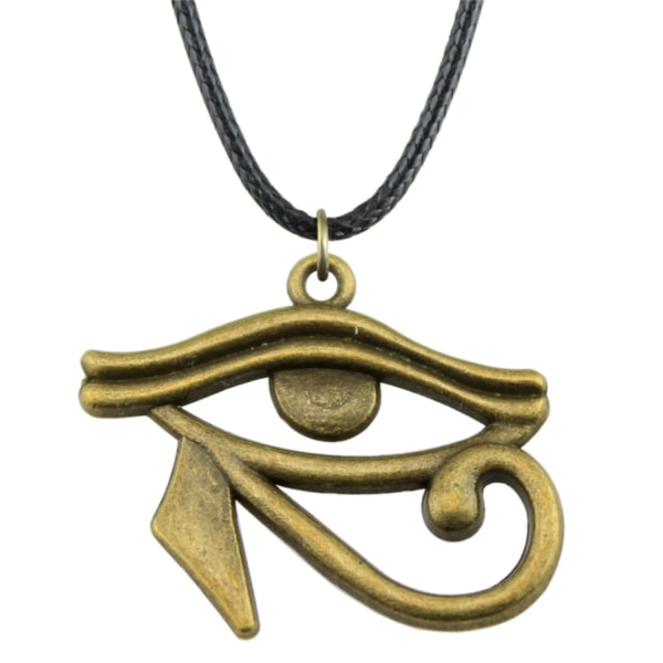 Halskjede - Eye of Ra - Horus - Bronse - Cord