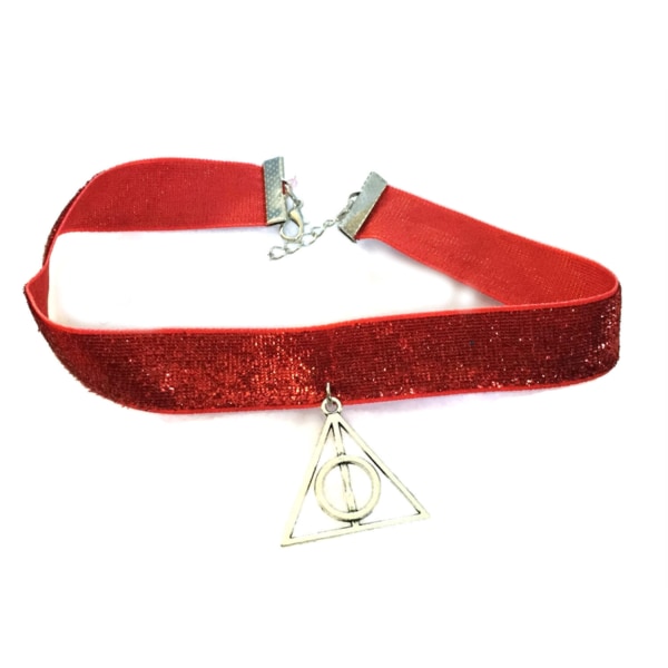 Choker - Gryffindor - Red - Deathly Hallows - Glitter