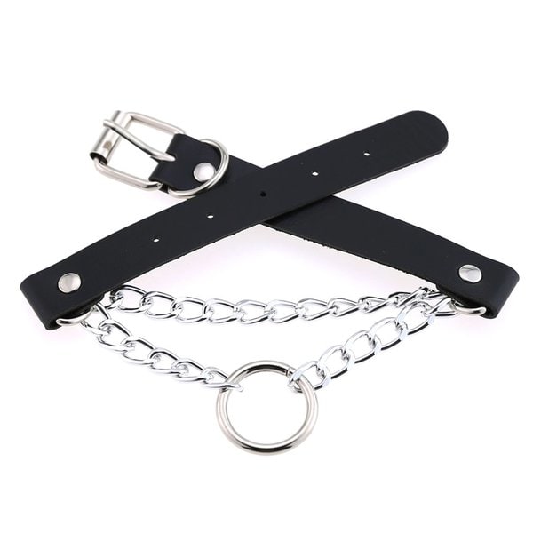 Choker - O-ring - Chain - Red Red