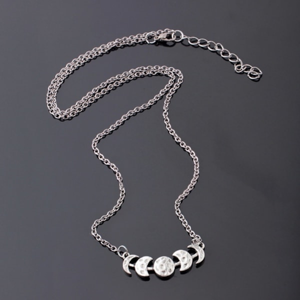 Choker Måne Wicca Halvmåne Månfas Triple Moon Pagan Silver
