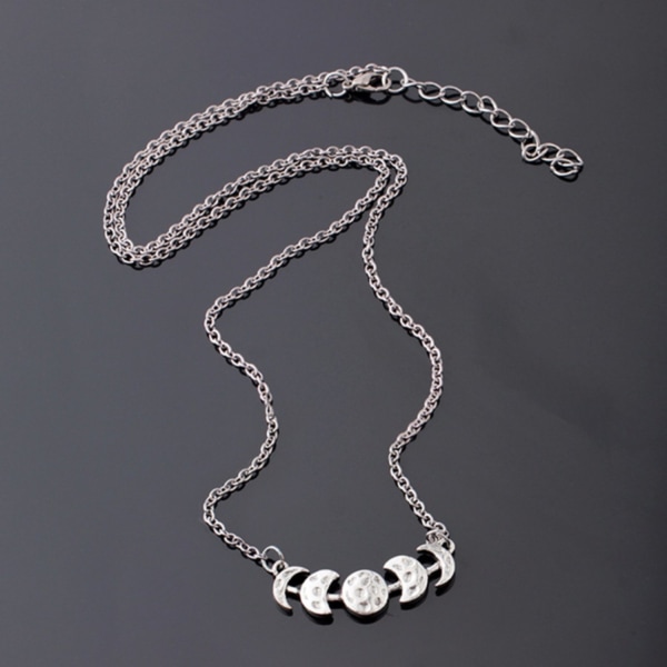 Choker - Moon - Phases Silver