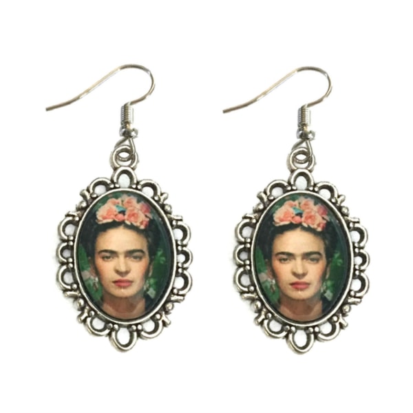 Halskæde - Øreringe - Sæt - Frida Kahlo - Sølv Multicolor