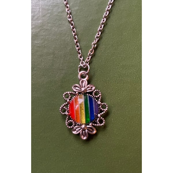 Halsband Pride Regnbågssmycke HBTQ Statement Regnbåge Halsband multifärg