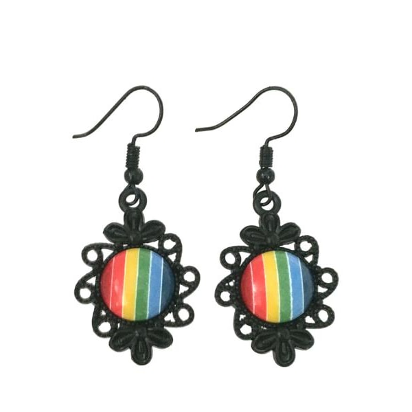 Korvakorut - Rainbow - LGBT - Musta Multicolor