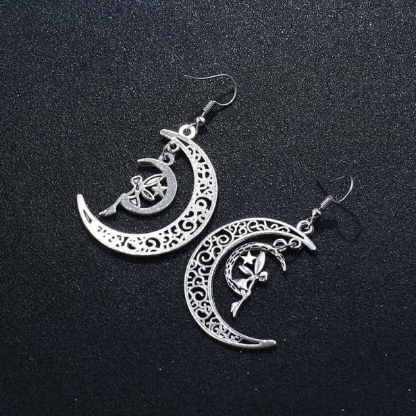 Korvakorut - Crescent Moon - Fairy Silver