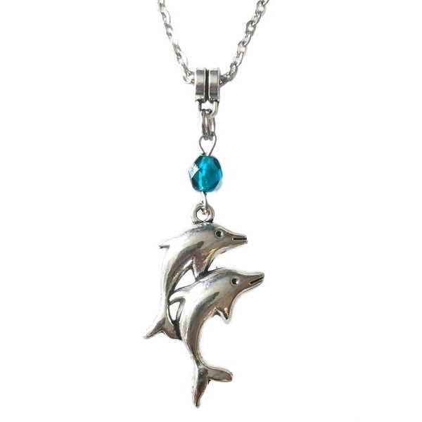 Necklace - Dolphin - Turquoise - Bead Turquoise