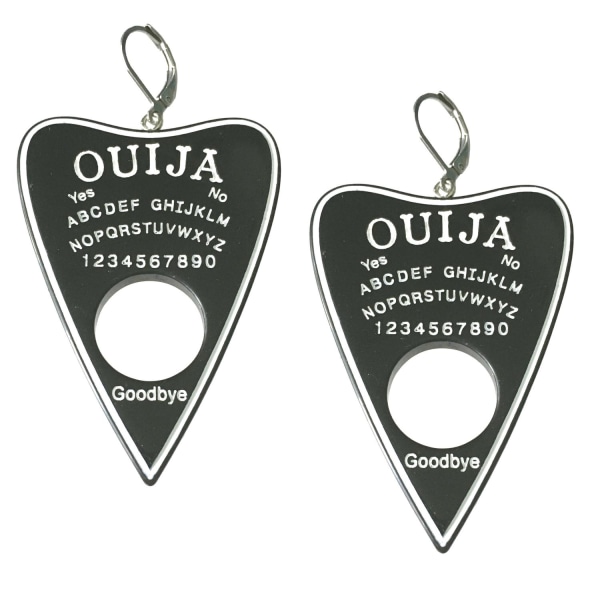 Earrings - Ouija - Acrylic - Black Black