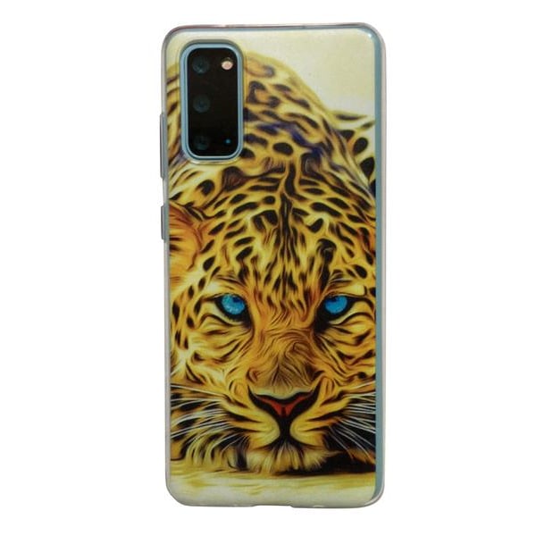 Samsung Galaxy S20 Leopard Kattdjur Djur Animal Cat Gul