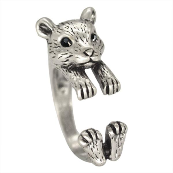 Ring Hamster Marsvin Gnagare Djur Silver