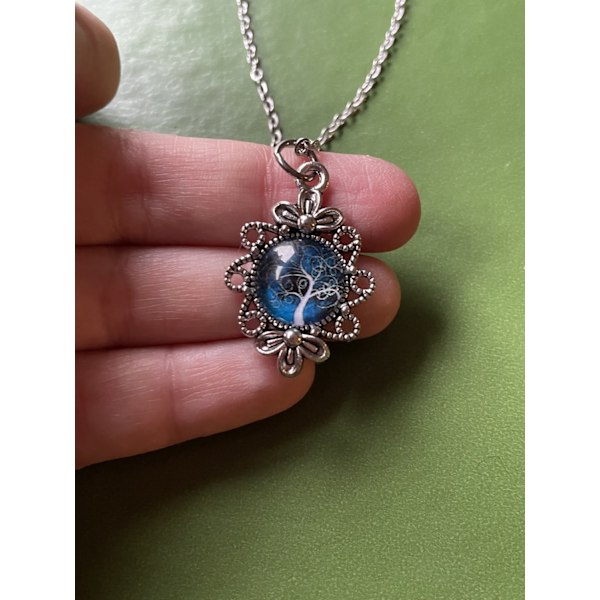 Necklace - Tree of Life - Blue Blue