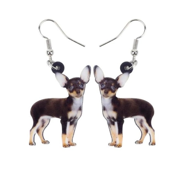 Earrings - Chihuahua - Acrylic Multicolor