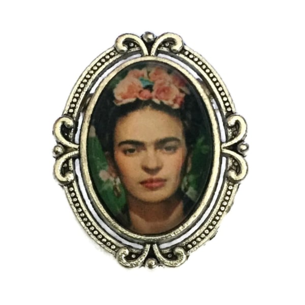 Brosje - Pin - Frida Kahlo Multicolor