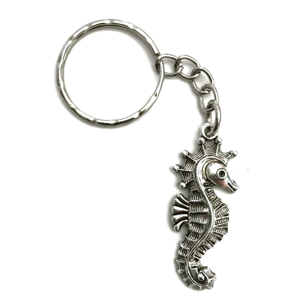 Nyckelring Sjöhäst Sea Horse Havsdjur Silver