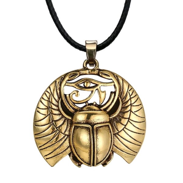 Halskjede - Scarab - Eye of Ra - Horus - Gull