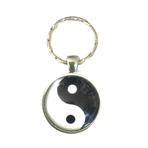 Keyring - Yin Yang - Cabochon Multicolor