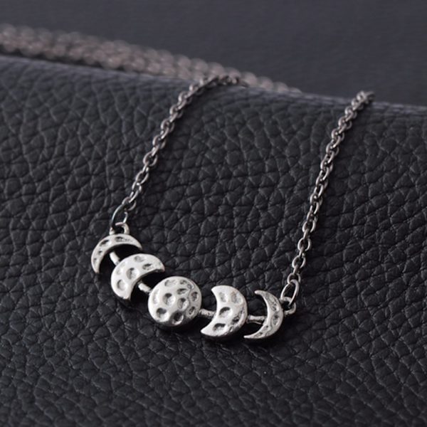 Choker Måne Wicca Halvmåne Månfas Triple Moon Pagan Silver