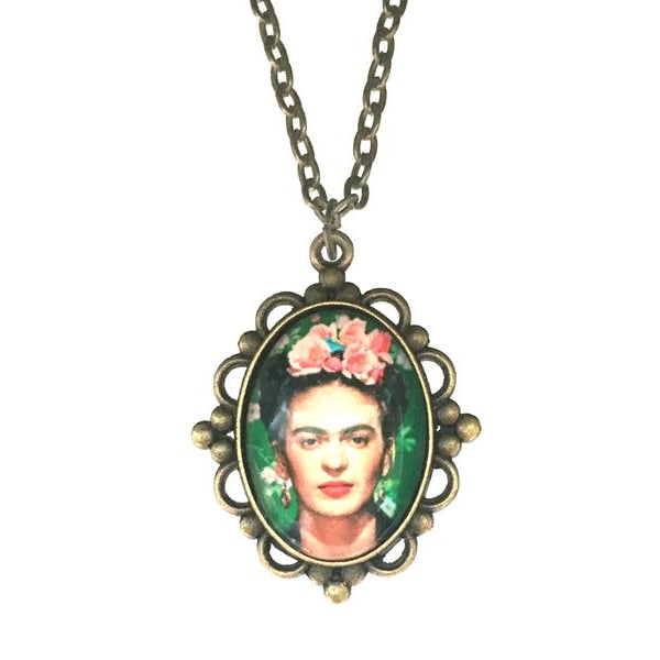 Halskjede - Frida Kahlo - XL - Bronse Multicolor
