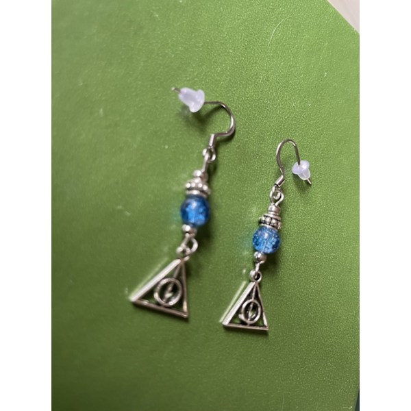 Örhängen  Ravenclaw Deathly Hallows/Dödsrelikerna Rostfri krok Blue