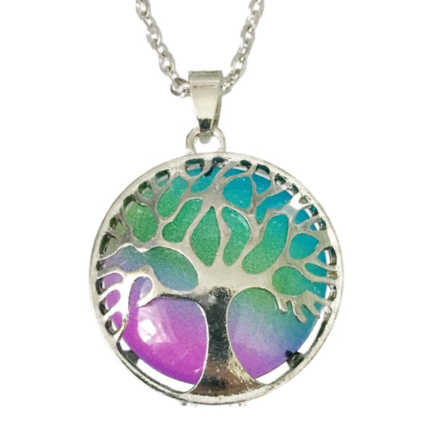 Kaulakoru - Elämänpuu - Vihreä/violetti Multicolor
