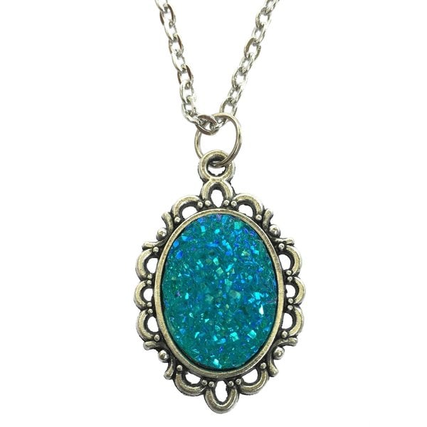 Kaulakoru - Glitter - Druzy - Viktoriaaninen - Turkoosi Turquoise