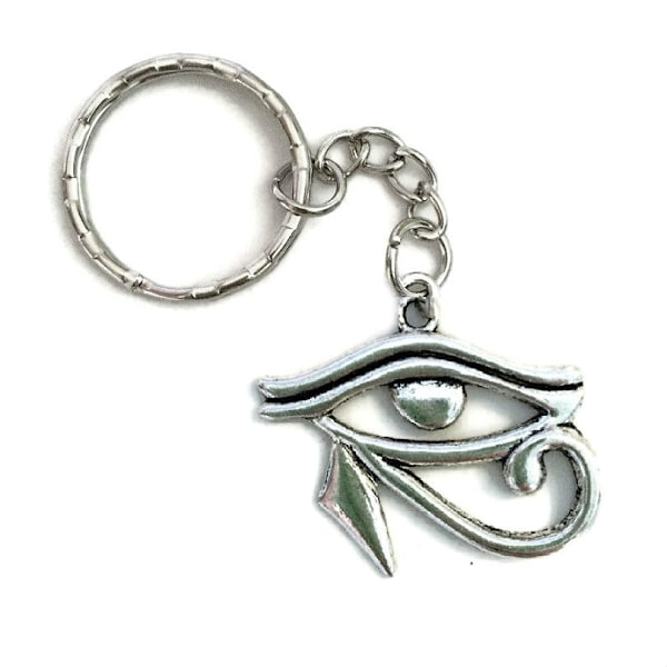 Nyckelring - Horus öga - Eye Of Ra - Egyptisk gud Silver