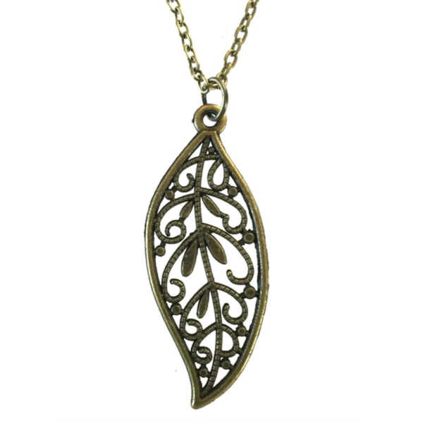 Halsband Löv Brons Leaf Höst Blad Växter Brons