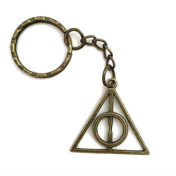 Nyckelring - Dödsrelikerna - Deathly Hallows Harry Potter BRONS Brons