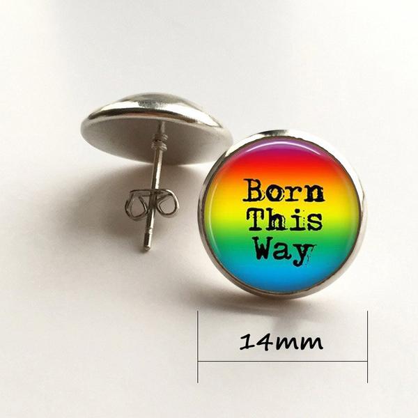 Earrings - Born This Way - LGBT - Pride Multicolor