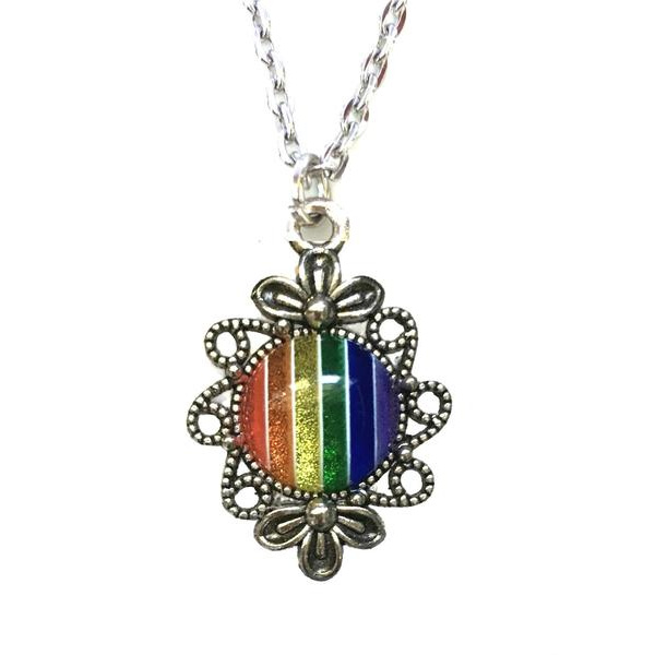 Halsband Pride Regnbågssmycke HBTQ Statement Regnbåge Halsband multifärg