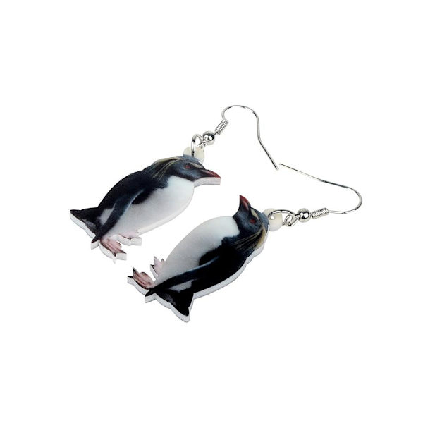 Earrings - Penguin - Acrylic White