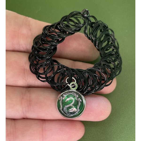 Choker Slytherin Tattoo Harry Potter Hogwarts Hallows Elevhem Grön