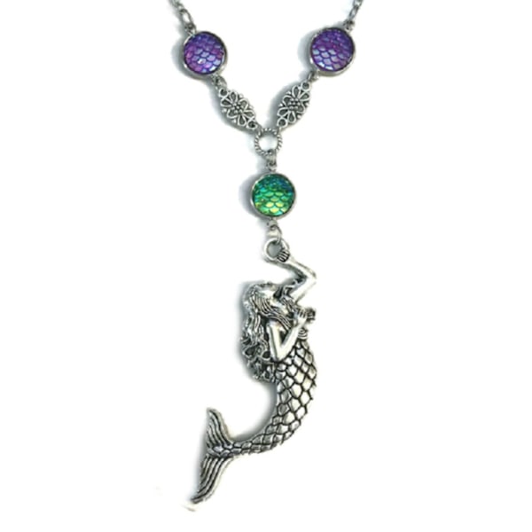 Choker Sjöjungfru Fjäll Mermaid Siren Sagoväsen Scale Halsband Multicolor