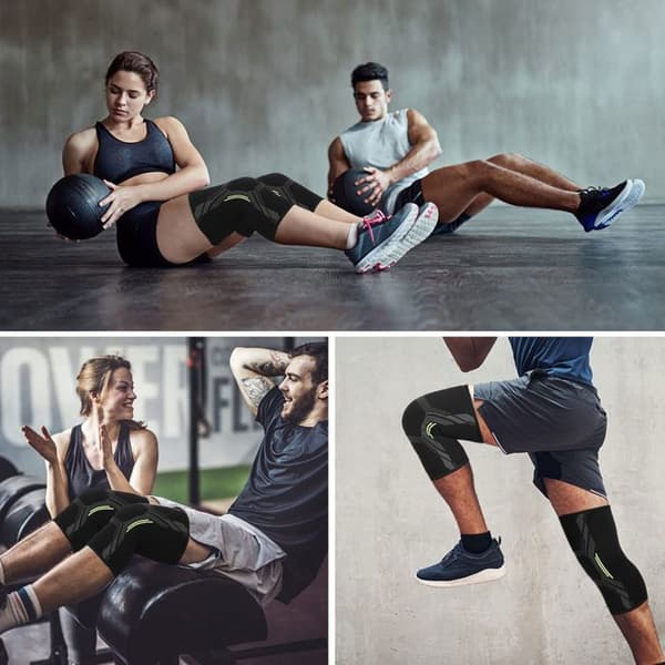 Knäskydd för ligament - Knäskydd för män/kvinnor - Knäskydd, tyngdlyftning och löpning (män) S