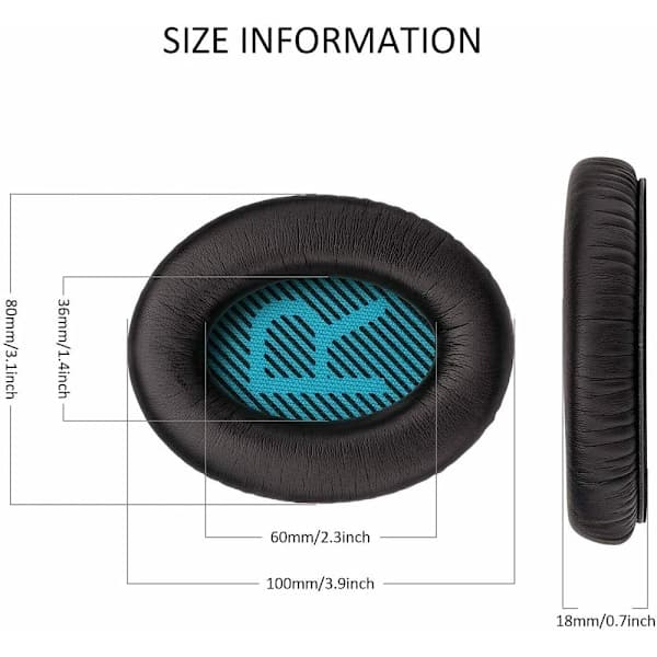 Ørepuder til Bose hovedtelefoner 1 par black