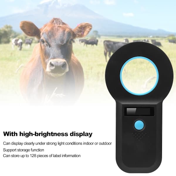 Animal Chip Reader Microchip Bluetooth Scanner til RFID Bærbar Håndholdt 134.2Khz/125Khz Genopladelig