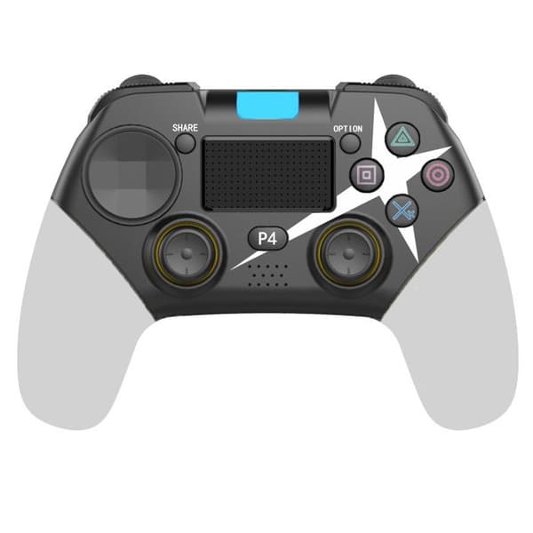 P01P4 Gamepad med seksakset Bluetooth 5.0 trådløs kontroller for Android- og iOS-telefoner + lasergravering