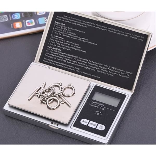 Digital köksvåg - Hög precision - 0,01g - 500g - LCD - Automatisk tara