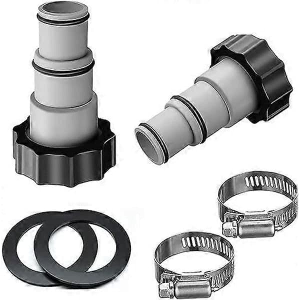 Pooladapter til Intex Pool Tilslutningssæt Slangeadapter 32-38mm til Poolpumper