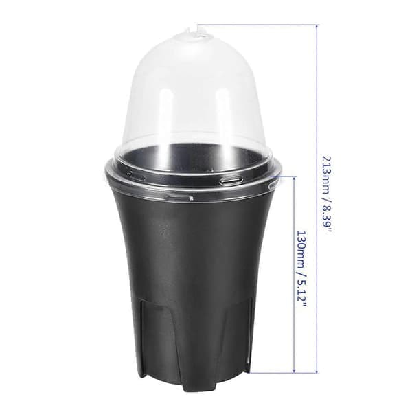 6 stk. plastpotter for såing, for sukkulenter, stiklinger, omplanting, blomster, planter, grønnsaksbeholdere