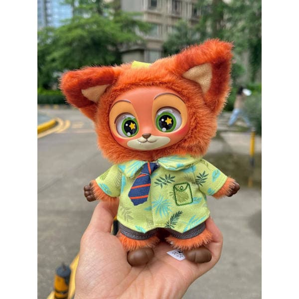Pehmonukke avaimenperä Zootopia pehmolelu kani Judy kettu Nick yllätyslaatikko A2