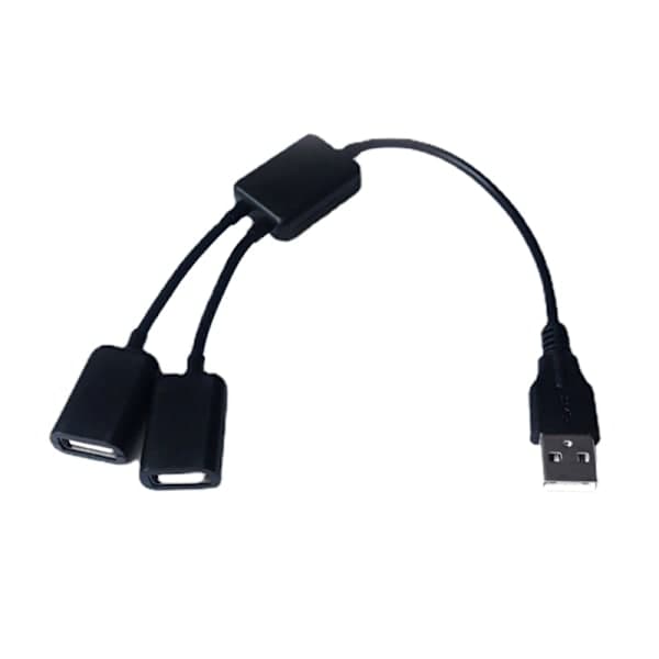 USB Splitter Y-Kabel USB 1 Han til 2 Hun Forlængerledning Stik Dobbelt USB Port Extender Hub Data Oplader Adapter