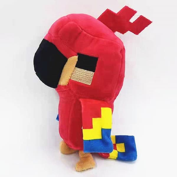 Minecraft Plyschleksak Barn Docka Röd Papegoja 18cm - Perfekt